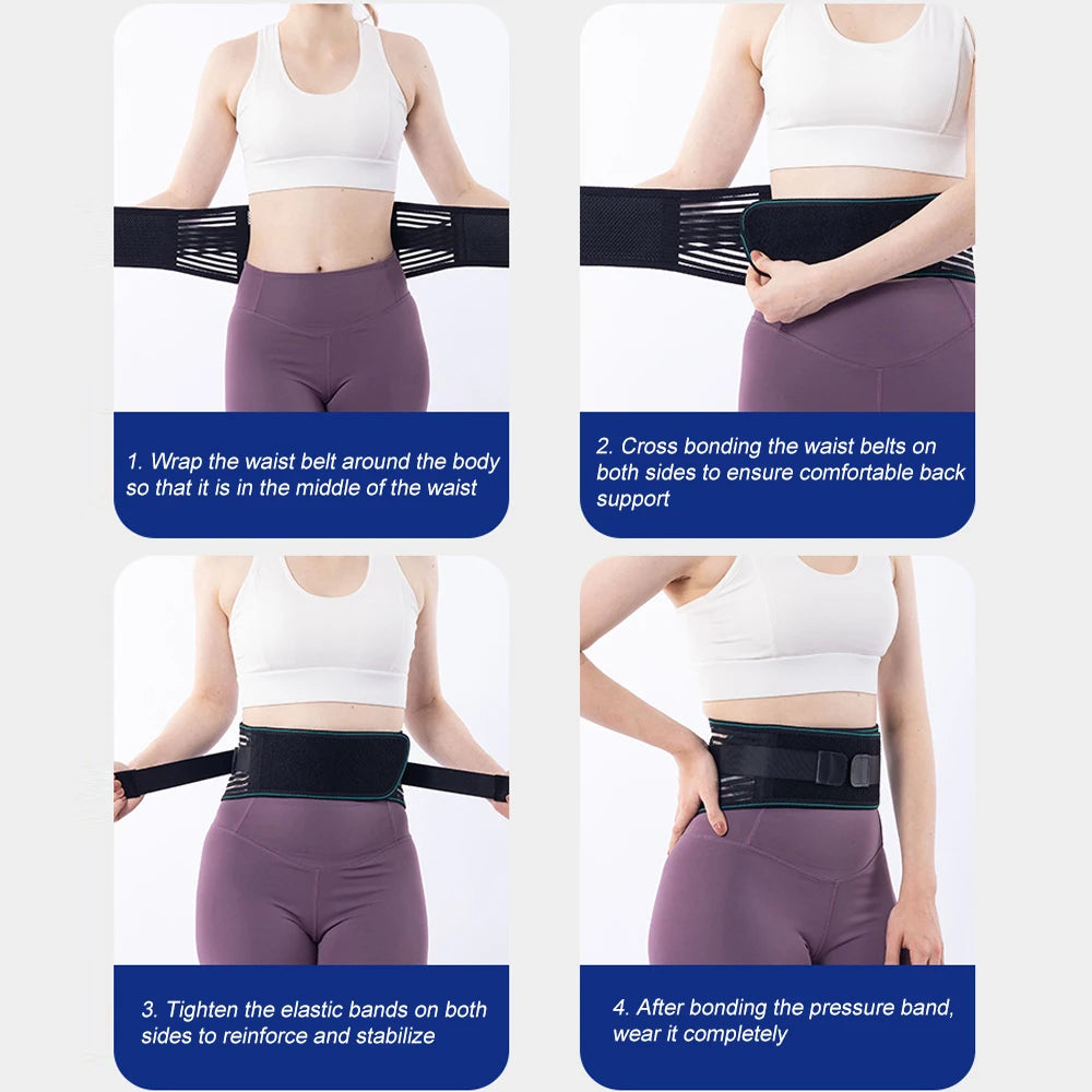 Valour Fit adjustable lower back support belt with four steel stays, providing lumbar support and pain relief.