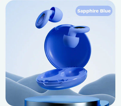 Valour Fit soft noise-reducing earplugs for sleep, travel, and study, shown in a close-up image highlighting their comfortable design.