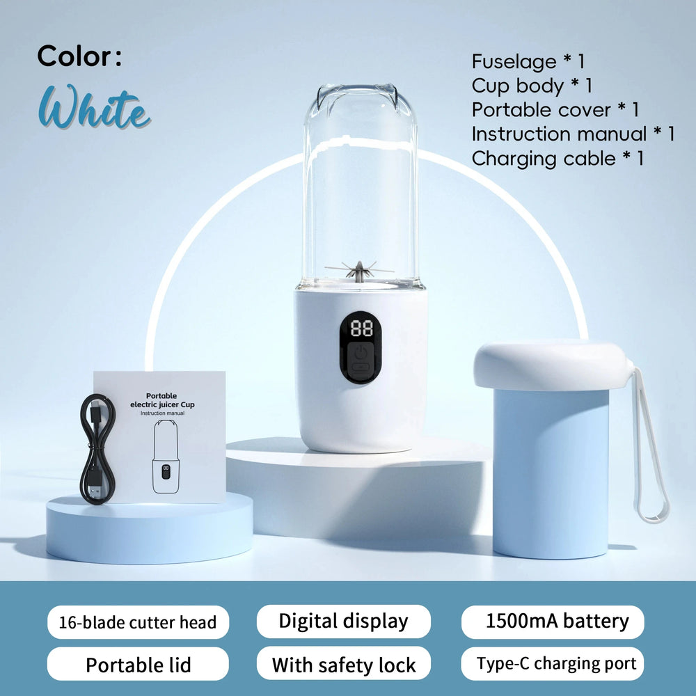 Portable USB Rechargeable Mini Blender for Smoothies & Protein Shakes