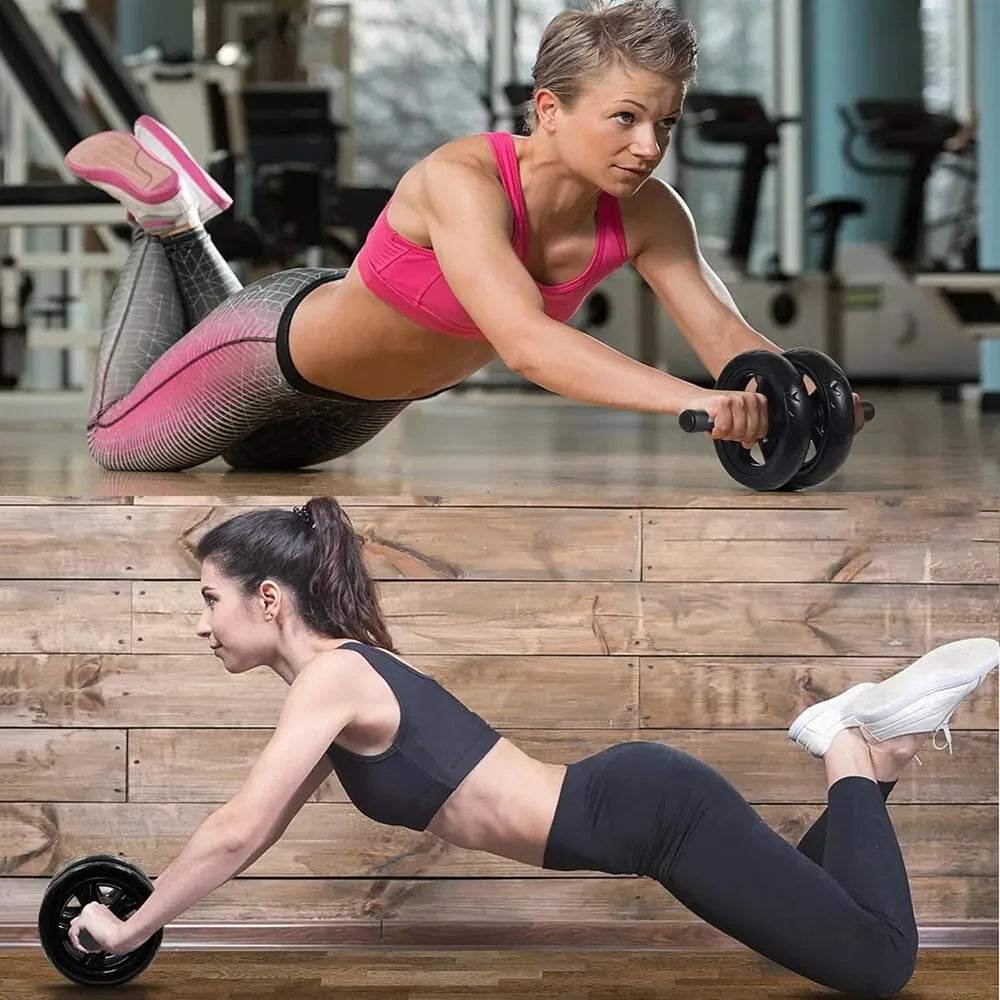AB Roller Wheel with Knee Pad & Resistance Bands