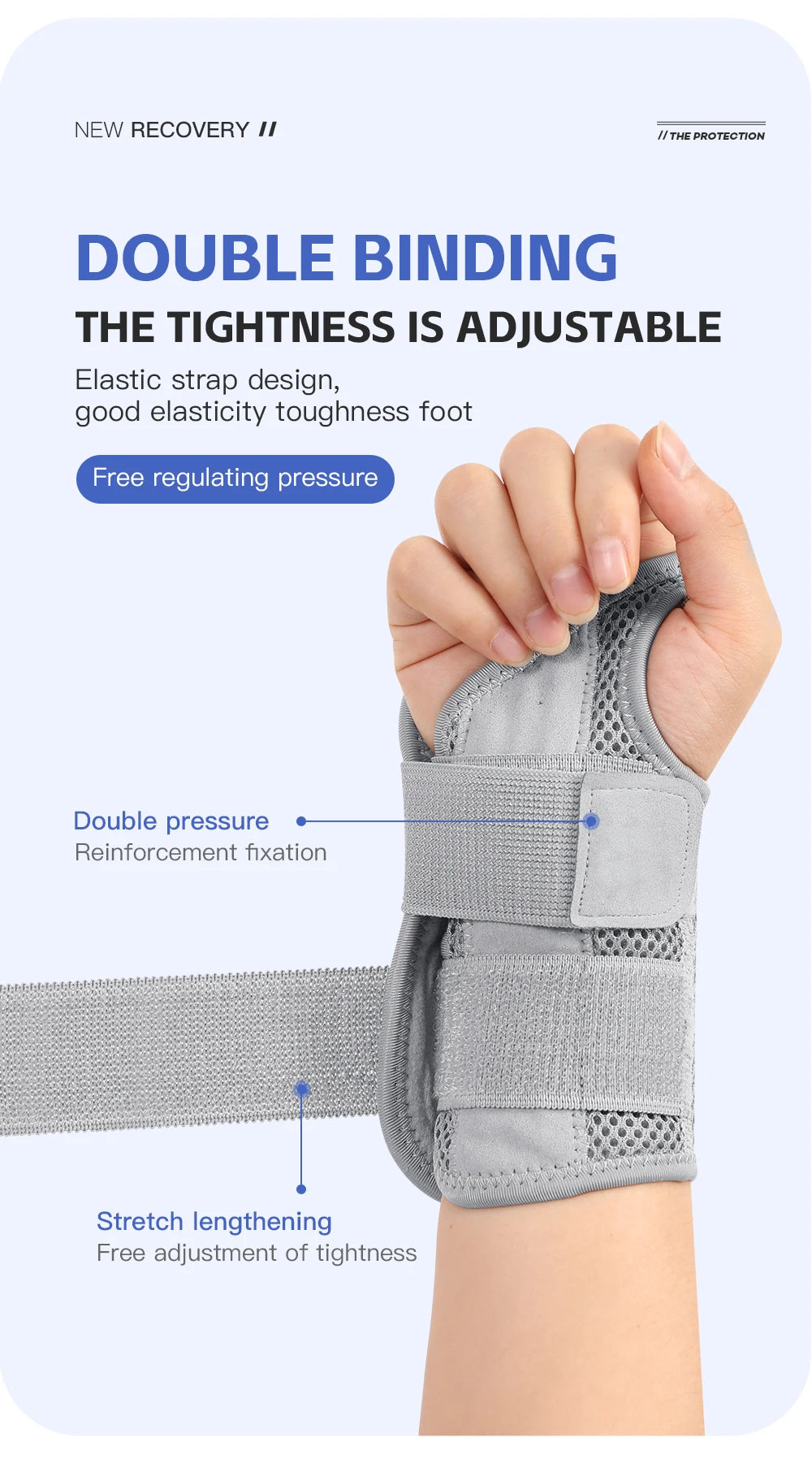 Wrist Brace with Splint – Left & Right Hand Support