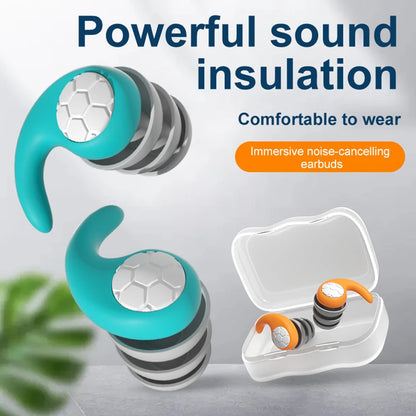 Valour Fit soft noise-reducing earplugs for sleep and travel, designed to block out sound and enhance rest.