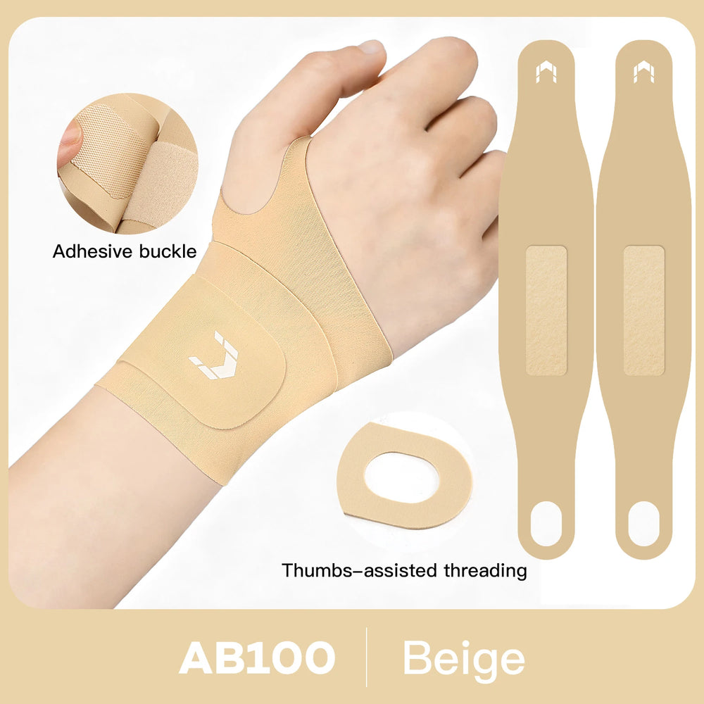 Valour Fit adjustable wrist and thumb support brace for gym and daily use, featuring supportive straps and breathable material.