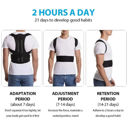 Valour Fit adjustable posture support vest for back and shoulders, designed to improve posture and provide comfort.