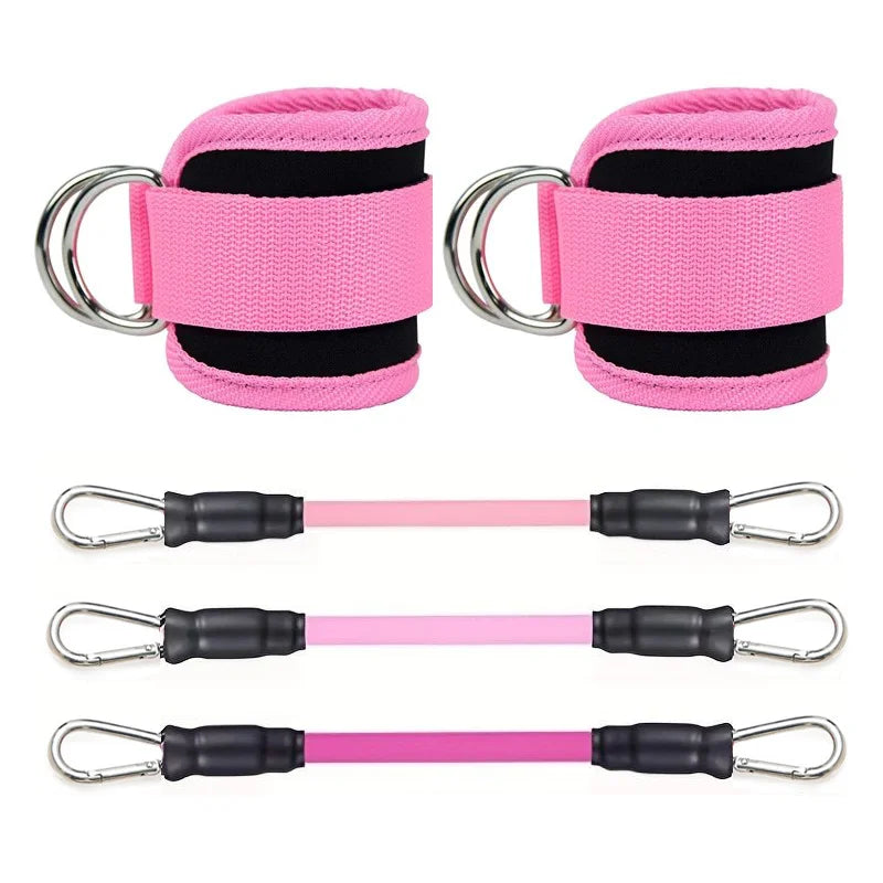 Ankle Strap Resistance Band Set for Lower-Body Training