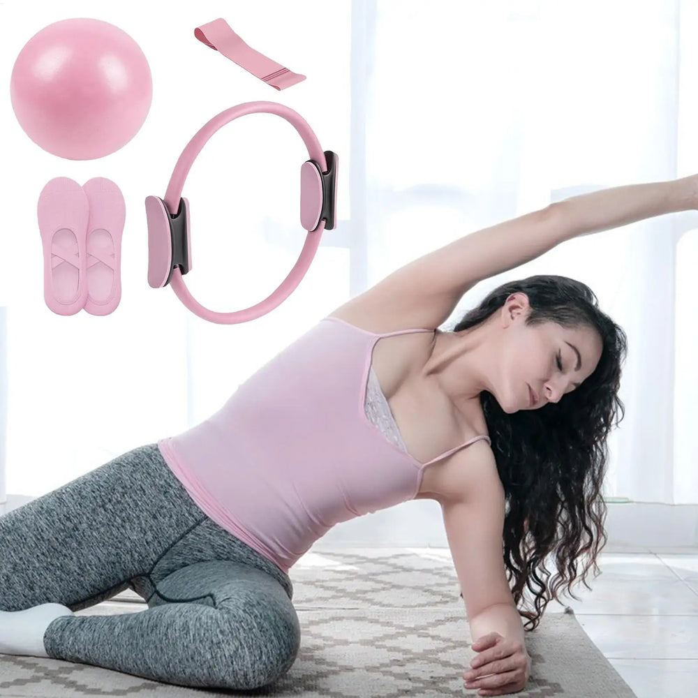 Pilates Ball & Ring Resistance Set for Home Workouts