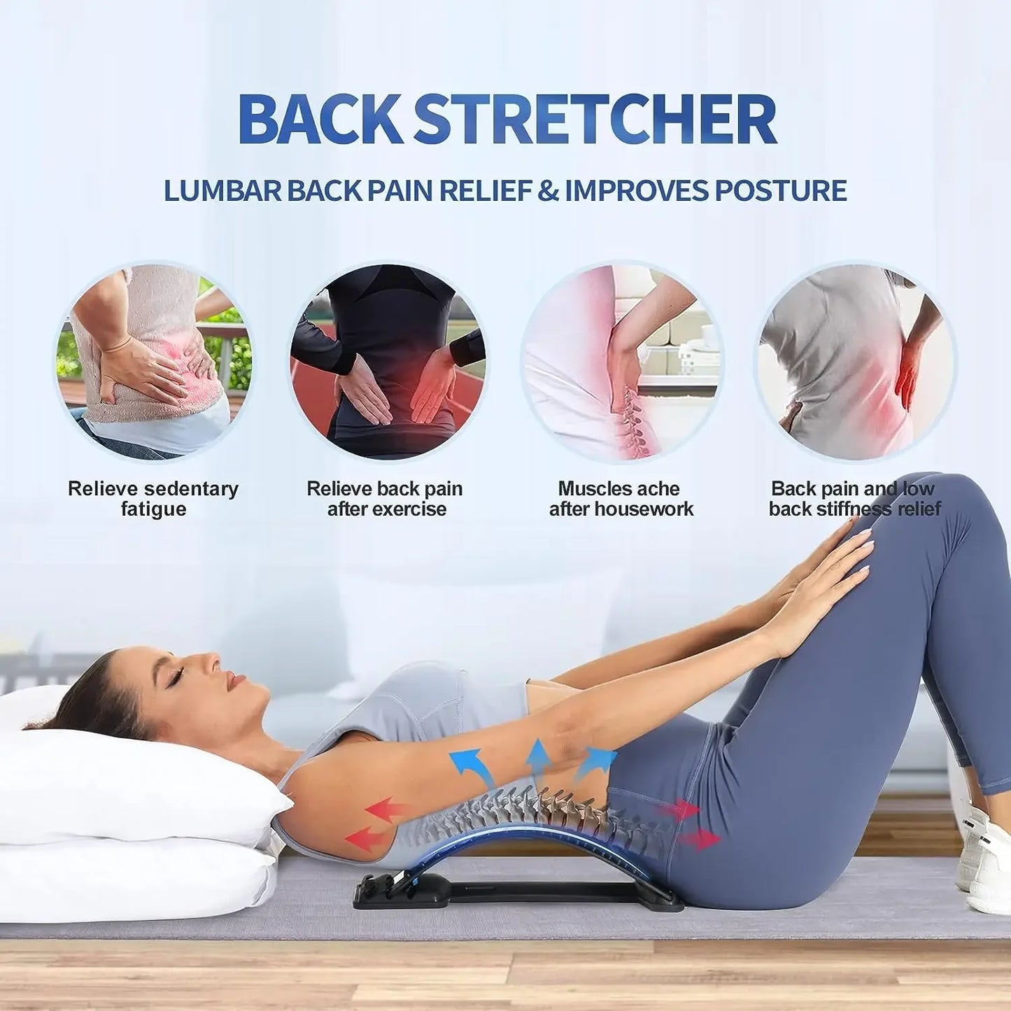 Back Stretching Support Stretcher for Mobility & Relaxation