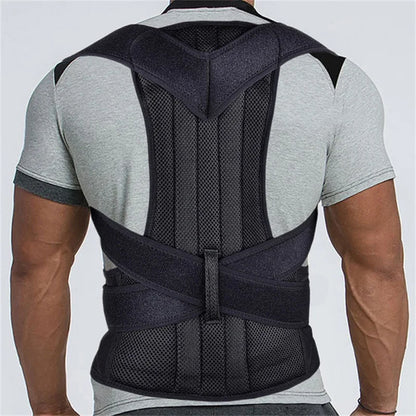 Adjustable Back & Lumbar Posture Support Brace