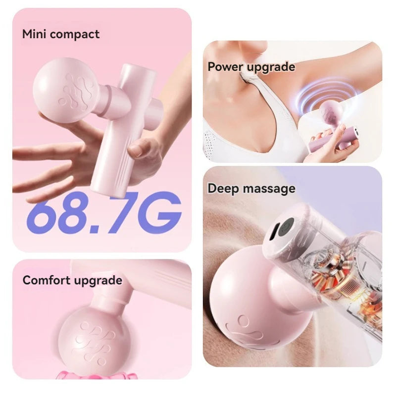 Mini USB Massage Gun for Muscle Recovery & Relaxation