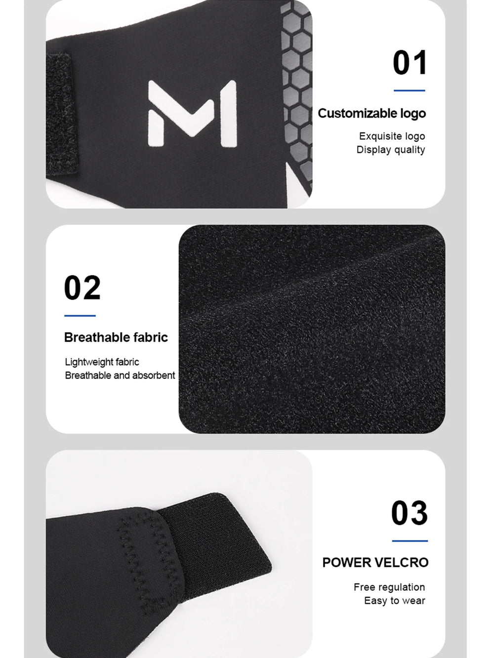 Valour Fit adjustable ankle compression support sleeve worn on ankle, providing stability and compression for injury recovery.